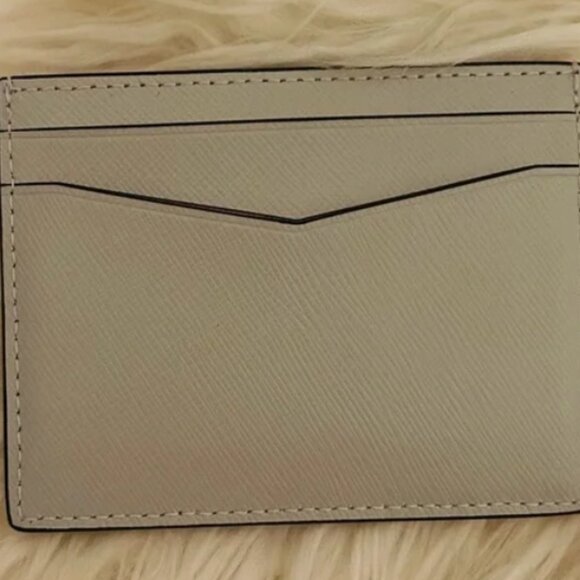 Kate Spade Staci Small Slim Card Holder Warm Cement NWOT - Picture 2 of 2